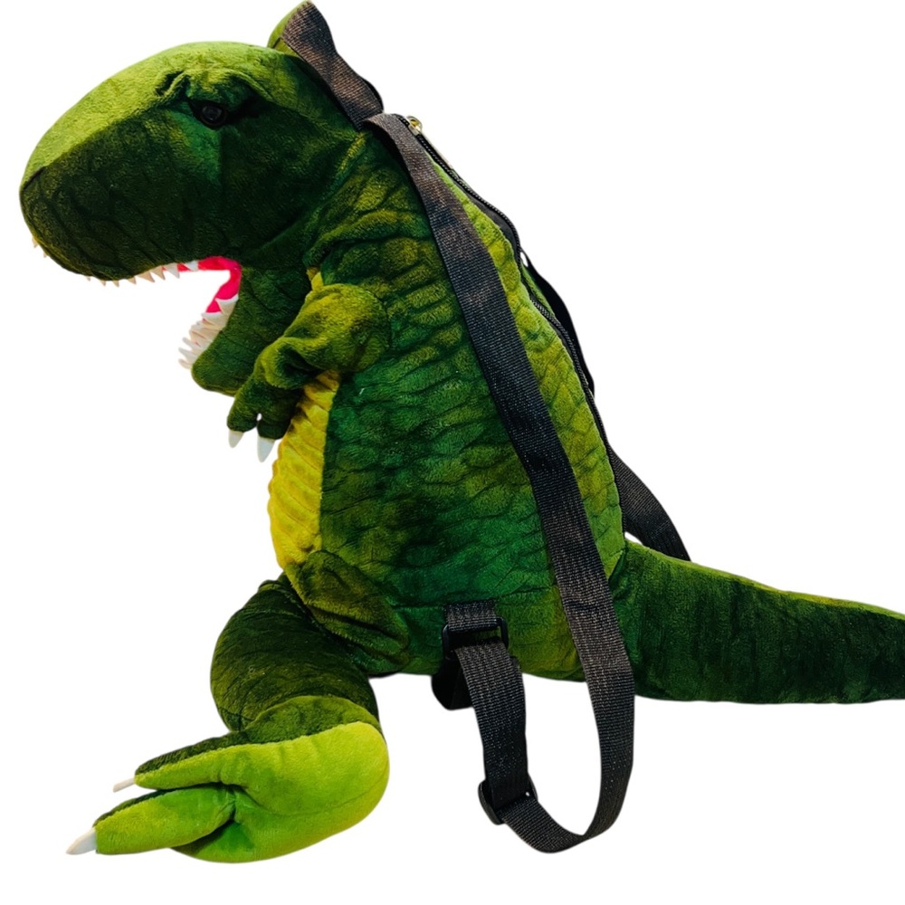 Green Dinosaur Plush Backpack - image 2